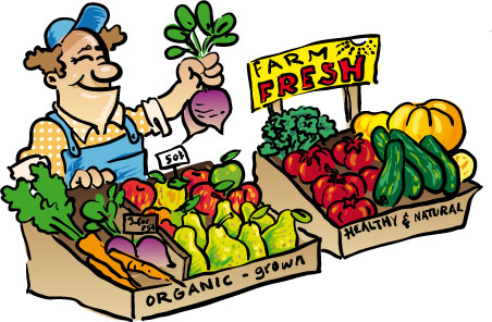 farmer selling fresh produce