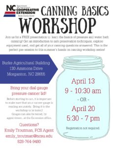 Cover photo for Canning Basics Workshops