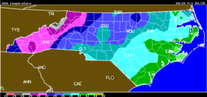 Cover photo for AWIS Frost / Freeze Forecast for Friday Morning (Produced at 4:06pm, April 19, 2018)