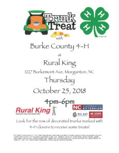 Trunk or Treat flyer image