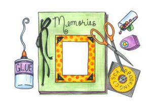 scrapbook and supplies clipart