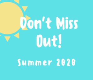 don't miss out Summer 2020 logo