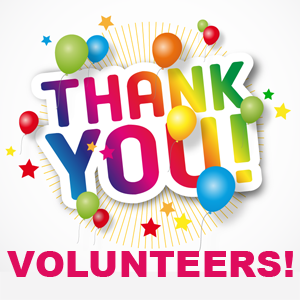 Thank you volunteers clipart with balloons