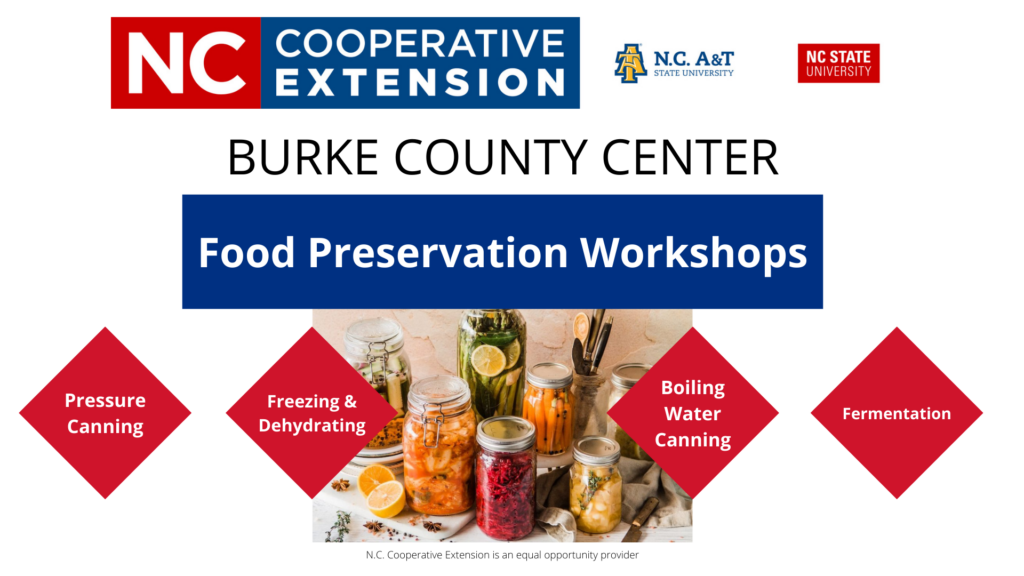 Food preservation workshops banner