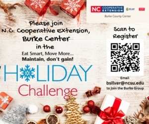 holiday challenge flyer and qr code to join