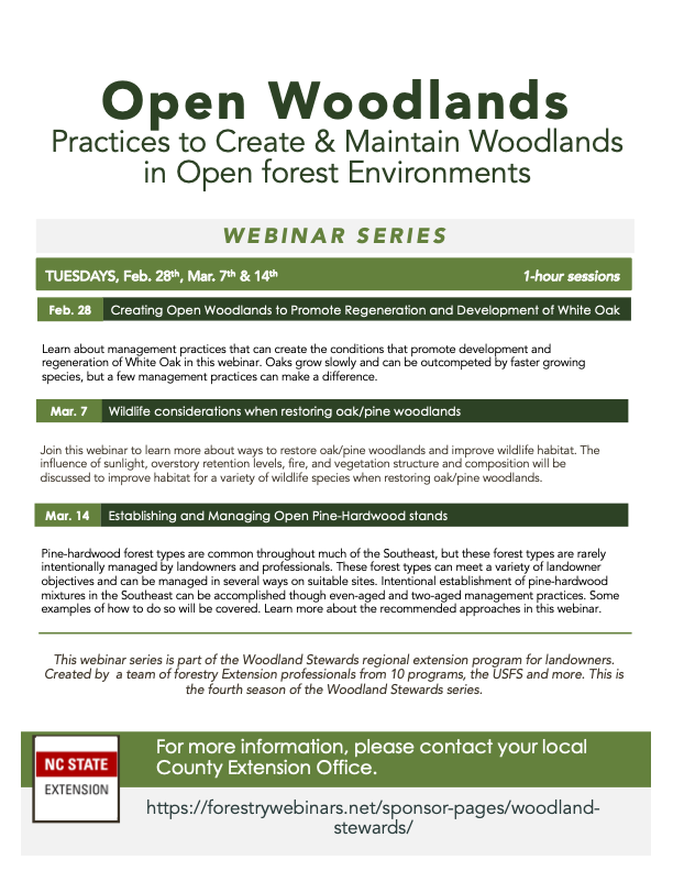 Open woodlands flyer