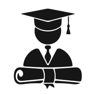 clipart of graduate with diploma