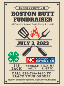 boston butt fundraiser flyer