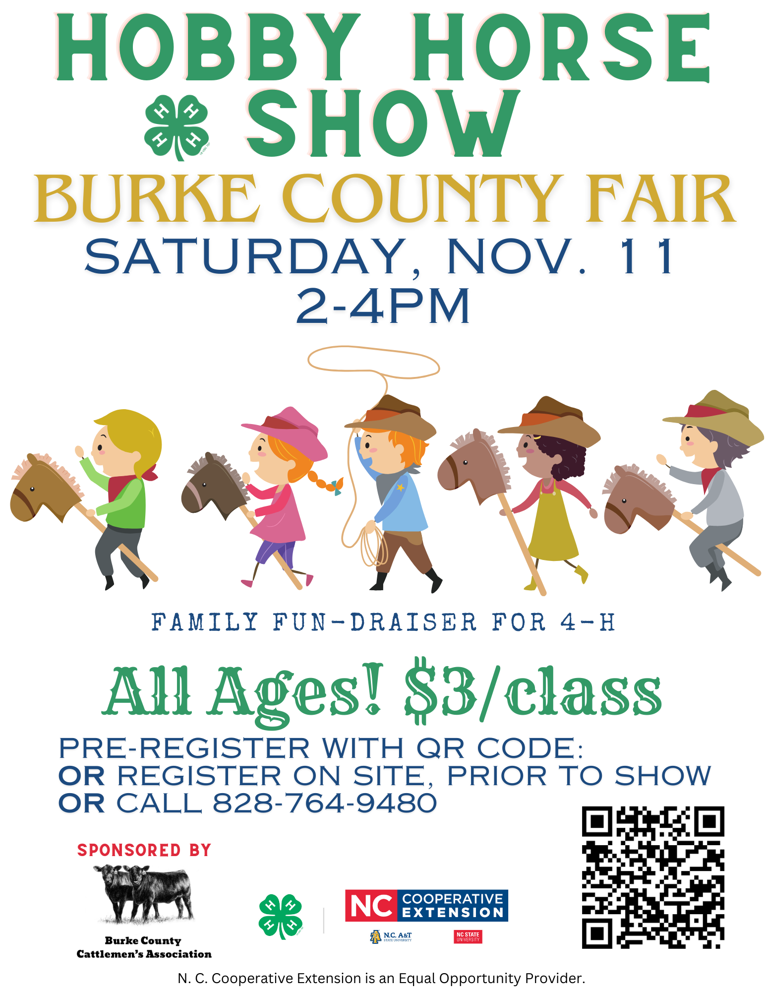 hobby horse show flyer