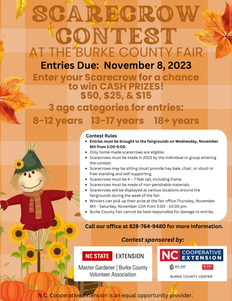 Scarecrow Contest at the Burke County Fair N.C. Cooperative Extension